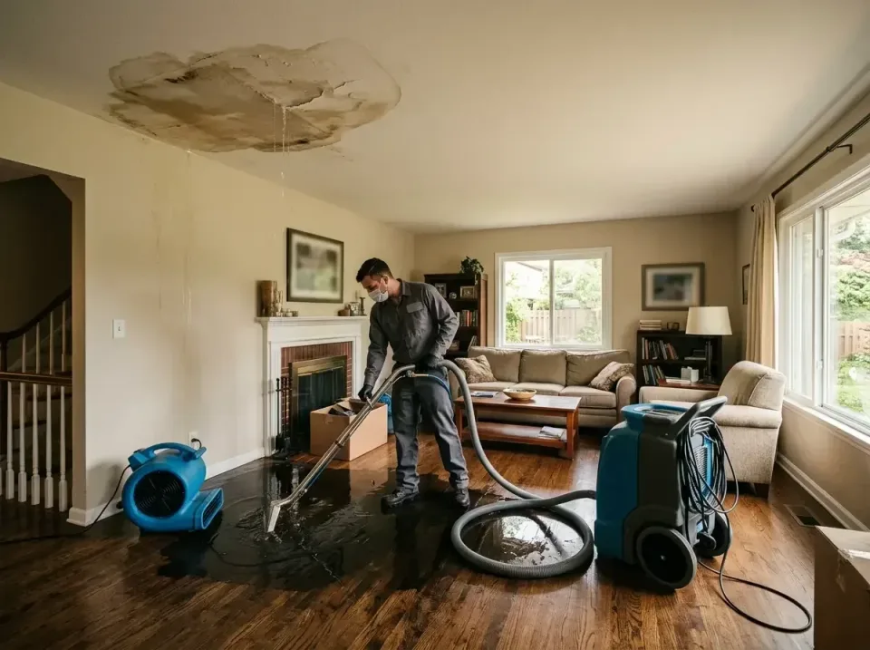 attic-pipe-burst-ceiling-drip-008 — frequently asked questions, Water Damage Restoration & Carpet Care in Burnt Mills, MD